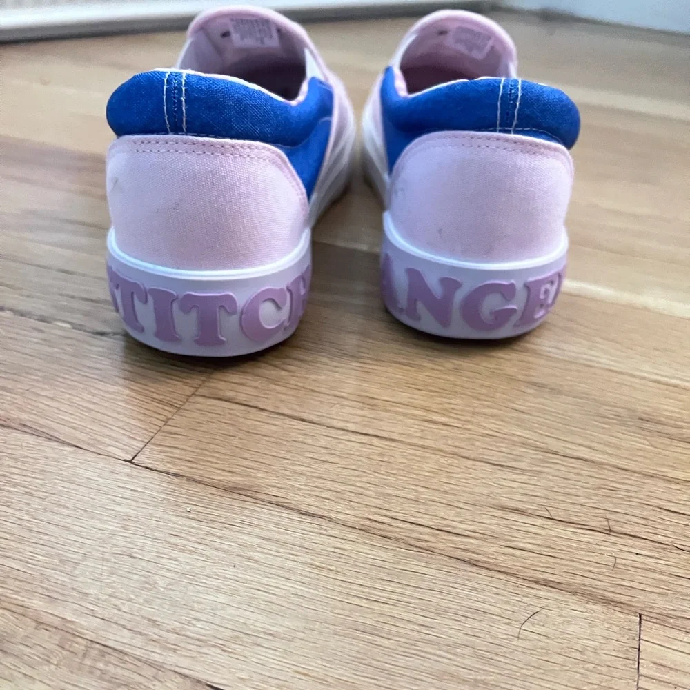 Stitch & Angel Slip-On Shoes - Pink and Blue - Picture 3 of 4
